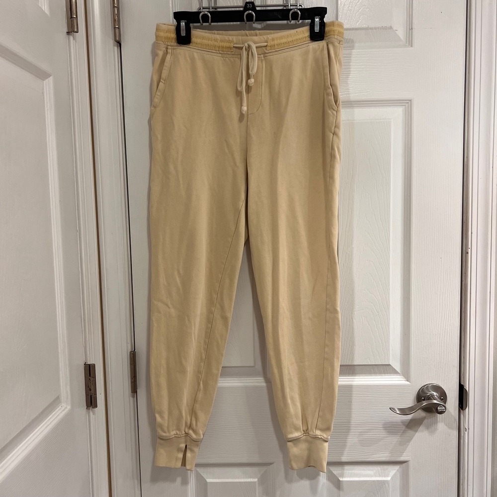 Aerie Women Yellow Jogger Sweatpants Elastic‎ Drawstring Waist XS